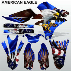 Yamaha YZF 250 450 2014 AMERICAN EAGLE motocross decals racing set MX graphics