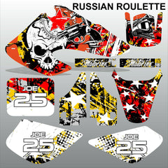 Honda XR 50 2000-2003 RUSSIAN ROULETTE motocross decals stripes set MX graphics