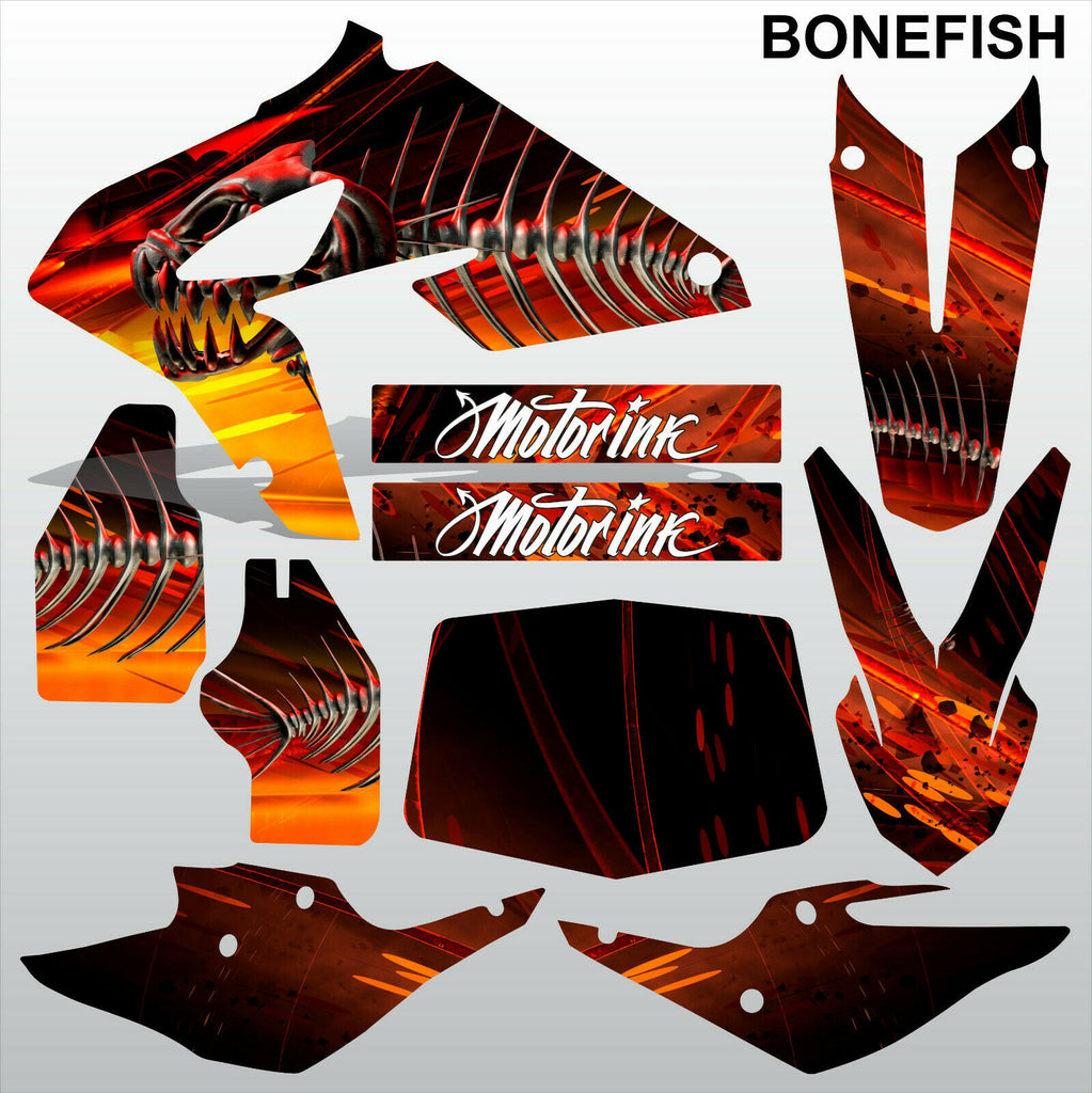 BMW G450X BONEFISH motocross racing decals set MX graphics stripes kit ...