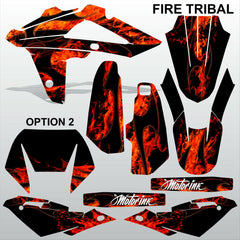 HUSQVARNA CR WR 125 2009-2013 FIRE TRIBAL motocross decals set MX graphics kit