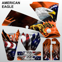 KTM SX 2003-2004 AMERICAN EAGLE motocross racing decals stripes set MX graphics