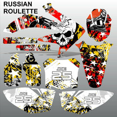 Honda CRF 450 2008 RUSSIAN ROULETTE race motocross decals set MX graphics kit