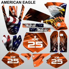 KTM SX 2001-2002 AMERICAN EAGLE motocross racing decals racing set MX graphics
