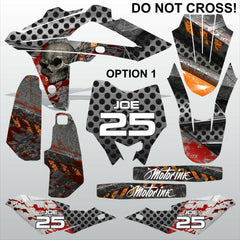 HUSQVARNA CR WR 125 2009-2013 DO NOT CROSS motocross decals set MX graphics kit