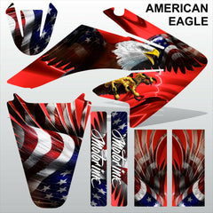 Honda CRF 70-80-100 2002-2012 AMERICAN EAGLE motocross racing decals MX graphics