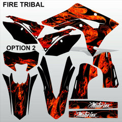 HONDA CRF 450RL 450L 2019-2022 FIRE TRIBAL motocross racing decals MX graphics