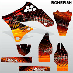 Kawasaki KXF 250 2009-2012 BONEFISH motocross decals set MX graphics kit