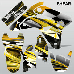 Suzuki RMZ 450 2007 SHEAR motocross racing decals set MX graphics stripe kit