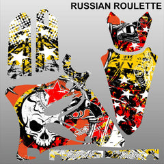Yamaha YZ 125 250 2002-2005 RUSSIAN ROULETTE motocross decals set MX graphics