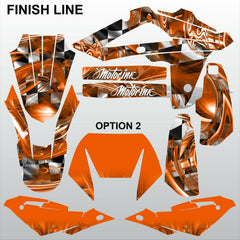 HUSQVARNA CR WR 125 2009-2013 FINISH LINE motocross decals set MX graphics kit