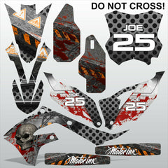 Kawasaki KXF 450 2019 DO NOT CROSS motocross racing decals set MX graphics kit