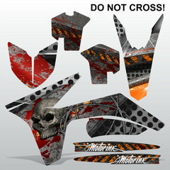 KTM SXF 2011 2012 DO NOT CROSS motocross racing decals stripes set MX graphics