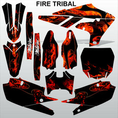 Yamaha YZF 250 2019-2021 FIRE TRIBAL motocross racing decals set MX graphics kit