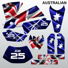 KTM EXC 2004 AUSTRALIAN motocross decals racing stripes set MX graphics kit