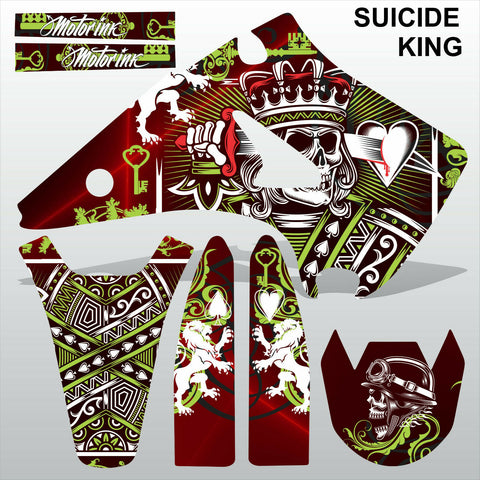 Kawasaki KX125-250 2003-2009 SUICIDE KING motocross decals set MX graphics kit