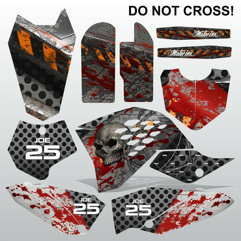 KTM SX 65 2009-2012 DO NOT CROSS motocross racing decals stripe set MX graphic