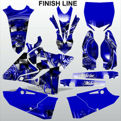 Yamaha YZ 125 250 2015-2017 FINISH LINE motocross racing decals MX graphics kit