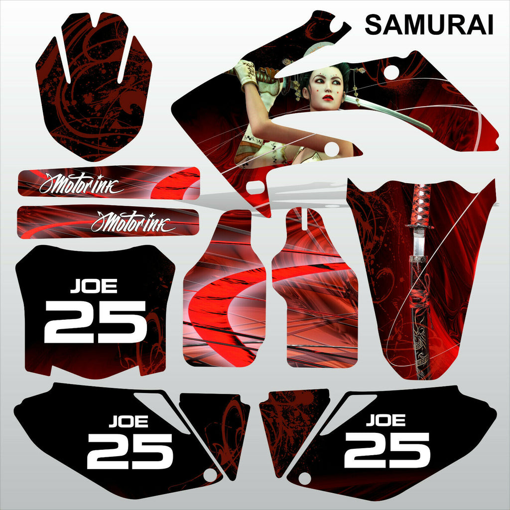 Honda CRF 250 2008-2009 SAMURAI racing motocross decals set MX graphics kit