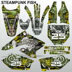 Suzuki RMZ 250 2004-2006 STEAMPUNK FISH motocross racing decals set MX graphics