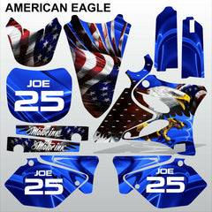 Yamaha YZ 125 250 2002-2005 AMERICAN EAGLE motocross racing decals  MX graphics