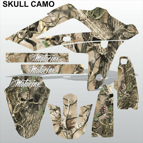 HUSQVARNA 250 450 510 2008-2010 SKULL CAMO motocross decals set MX graphics kit