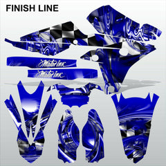 Yamaha YZF 250 450 2014 FINISH LINE motocross decals racing set MX graphics kit