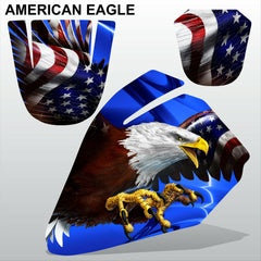 Yamaha PW80 AMERICAN EAGLE motocross racing decals set MX graphics stripe kit