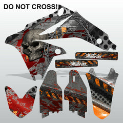 Suzuki RMX 450Z 2011-2013 DO NOT CROSS motocross racing decals set MX graphics