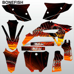 HONDA CRF 450R 2021 BONEFISH motocross racing decals set MX graphics kit