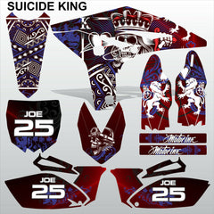 Yamaha YZF 250 2010-2012 SUICIDE KING motocross racing decals set MX graphics