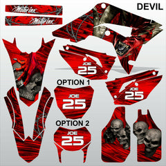 HONDA CR 250 450 2018-2021 DEVIL motocross racing decals set MX graphics kit