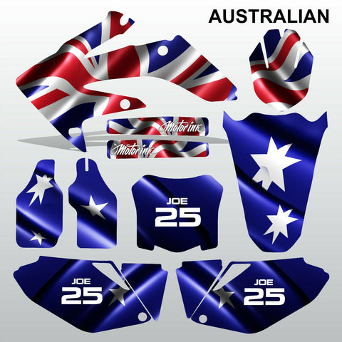 Honda CRF 250 2008-2009 AUSTRALIAN motocross decals MX graphics kit