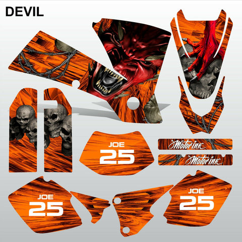 KTM EXC 2003 DEVIL PUNISHER motocross decals racing stripes set MX graphics kit