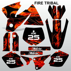 KTM SX 1998-2000 FIRE TRIBAL motocross decals racing stripes set MX graphics