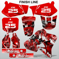 Honda CR125 CR250 95-97 FINISH LINE motocross decals racing set MX graphics kit