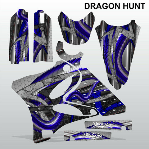 Yamaha YZ 125 250 2002-2005 DRAGON HUNT motocross decals set MX graphics kit