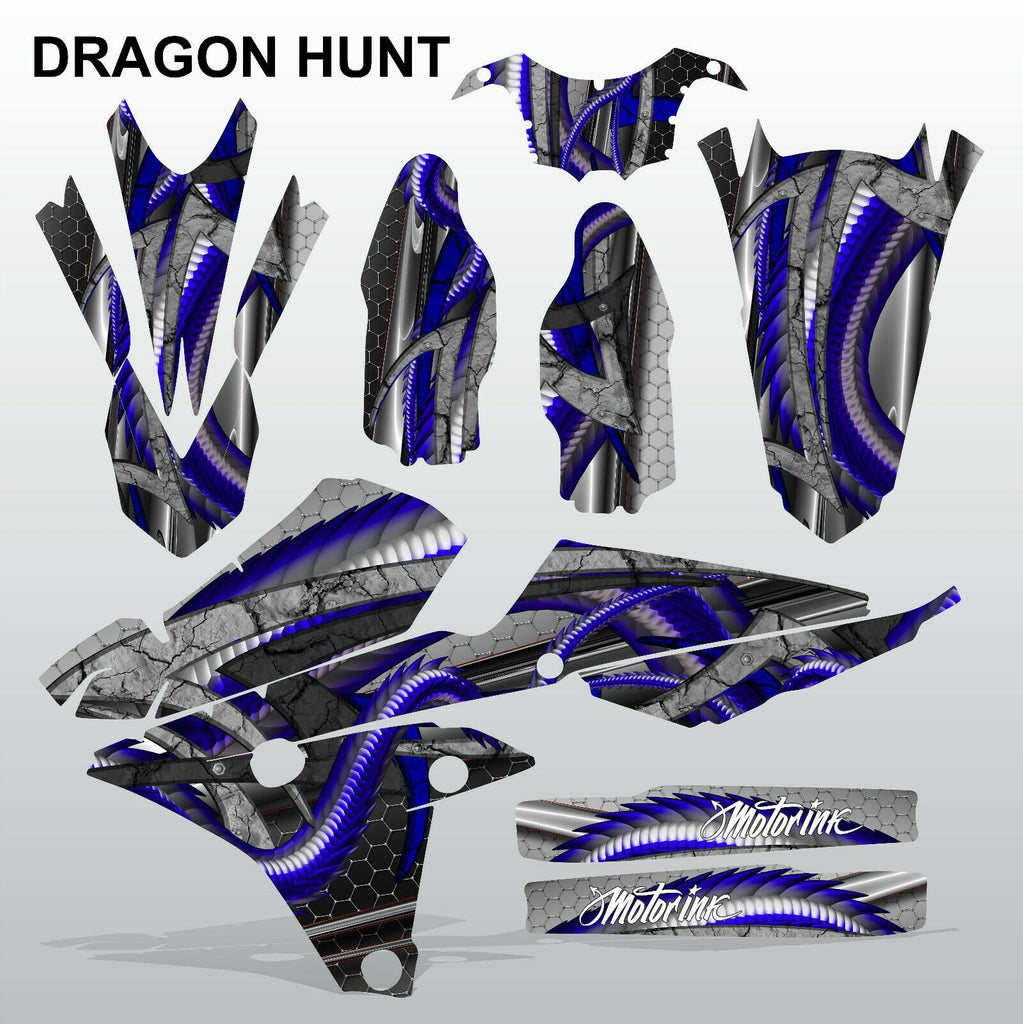 Yamaha YZF 250 450 2014 DRAGON HUNT race motocross decals set MX graphics kit