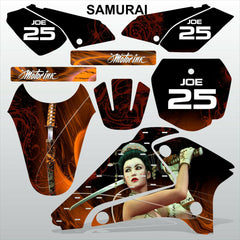 SUZUKI DRZ 125 2001-2007 SAMURAI motocross racing decals set MX graphics kit