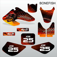 Honda XR 50 2000-2003 BONEFISH motocross decals stripes set MX graphics kit