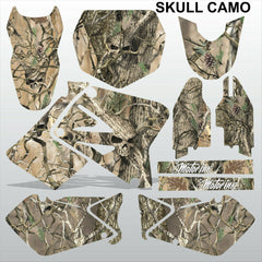 SUZUKI RM 125-250 2001-2009 SKULL CAMO motocross racing decals set MX graphics