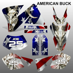 KTM EXC 2001-2002 AMERICAN BUCK motocross decals  stripes set MX graphics kit