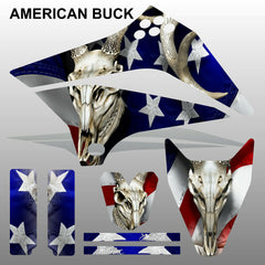 Kawasaki KLX 110 2010-2017 AMERICAN BUCK motocross decals stripe  MX graphics