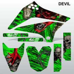 Kawasaki KLX 110 2010-2017 DEVIL PUNISHER motocross decals stripe MX graphics