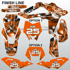 HUSQVARNA CR WR 125 2009-2013 FINISH LINE motocross decals set MX graphics kit