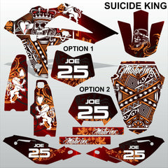 HUSQVARNA 250 450 510 2008-2010 SUICIDE KING motocross decals set MX graphics