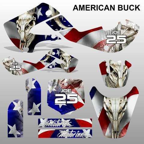 Kawasaki KX 65 2000-2015 AMERICAN BUCK motocross decals MX graphics kit stripes
