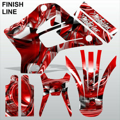 Kawasaki KDX 200 220 1995-2008 FINISH LINE motocross decals set MX graphics kit