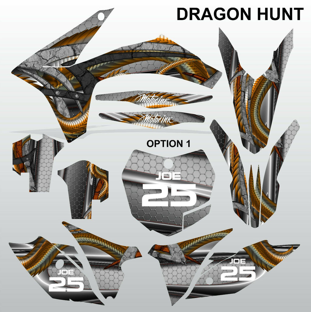 KTM EXC 2012-2013 XC 2011 DRAGON HUNT motocross decals set MX graphics kit
