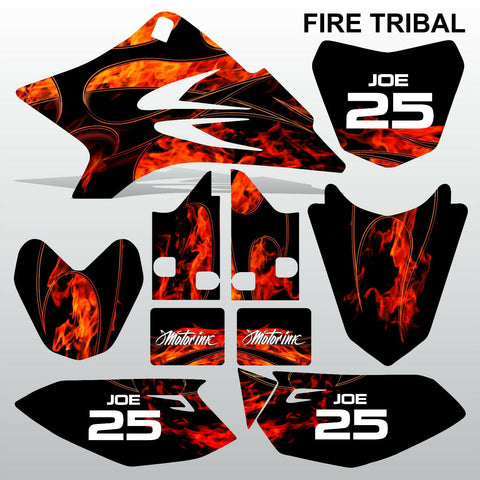 Yamaha TTR 50 2006-2015 FIRE TRIBAL motocross racing decals set MX graphics