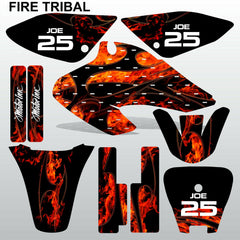 Honda XR 80-100 2001-2004 FIRE TRIBAL race motocross decals MX graphics kit